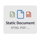 Static Deployment Icon on the Connect Cloud publish page
